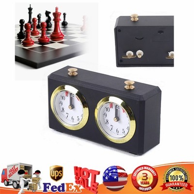 Mechanical Analog Chess Clock Alarm Timer for Board Game Inter