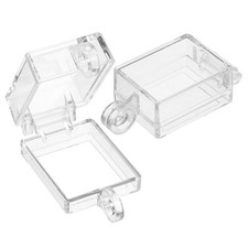 2 PCS Durchsichtige Schalterabdeckung Knopf &Uuml;berzieher Der Starttaste