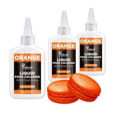 Lebensmittelfarbe Flüssige Orange Set 70gx3  Backdekoration DIY