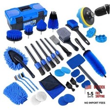 36pcs Car Detailing Kit Car Detailing Brush Set Car Cleaning Kit Auto Blue