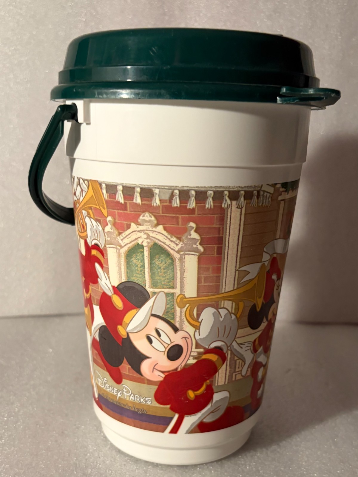 Disney Parks Mickey & Friends Marching Band Popcorn Bucket with Green ...