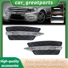 Pair Fit For Benz W204 C-class 2013-2014 Led Daytime Running Light Fog New