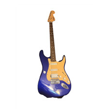 Squier Blue Electric Guitar, 6-String, Solid ...