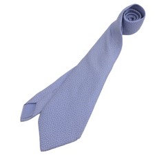 HERMES Used Condition Tag Fasone H Embroidery Silk Tie