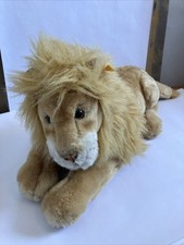 Steiff Lion plush Leo 19" 103452 Made in Germany Stuffed Animal Gold Fur