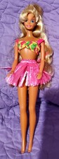 Vintage Hawaiian Fun Barbie Doll with Hula Skirt 1990 Mattel