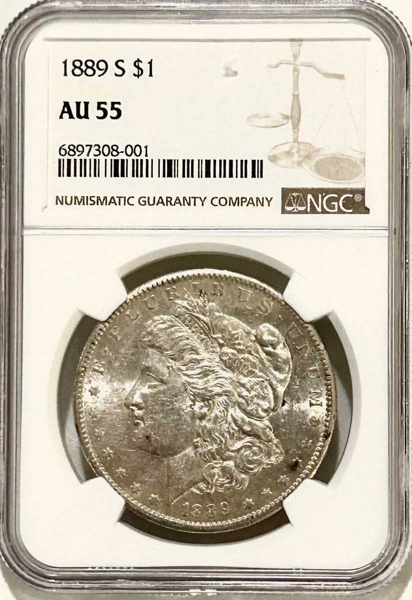 AU 55 Graded Morgan US Dollars (1878-1921) for sale | eBay
