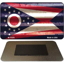 Ohio Corrugated Flag Magnet Fridge Refrigerator Home Kitchen Decoration