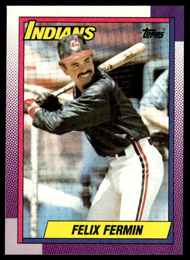 1990 Topps Felix Fermin Cleveland Indians #722