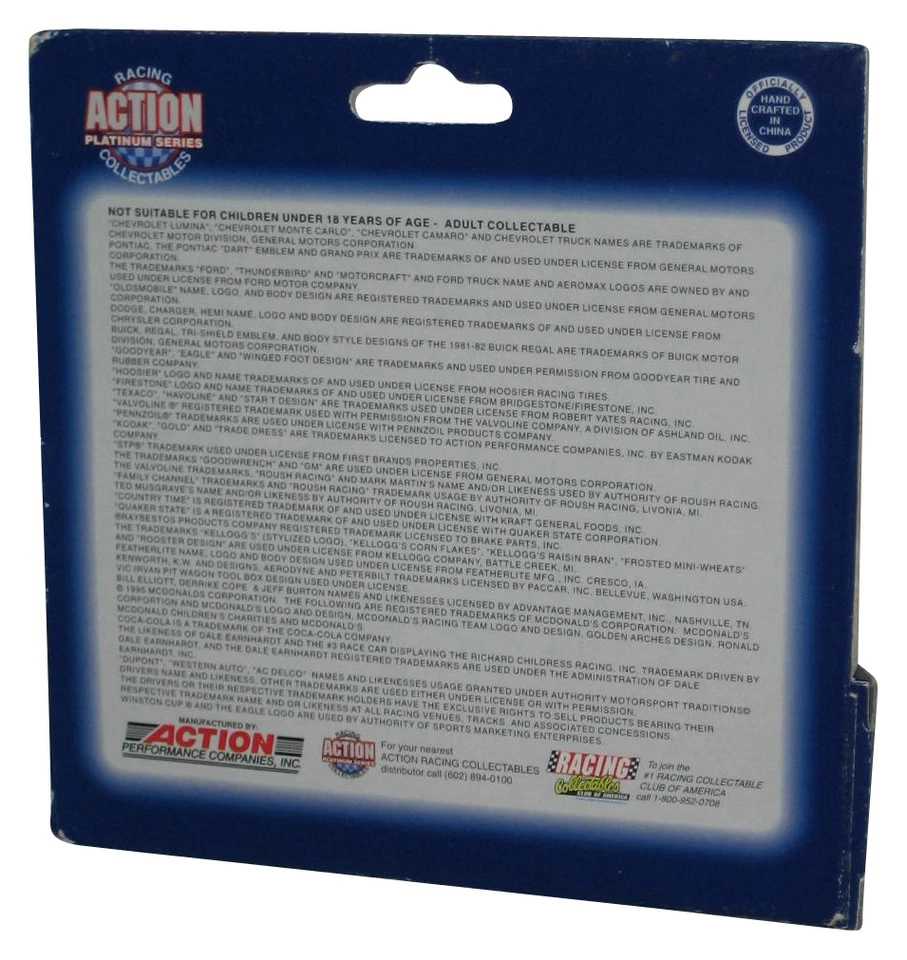 Gara Action Platino Collezionabili Edizione Limitata 1995 1:64 Scala Toy Auto W - Immagine 2 di 2