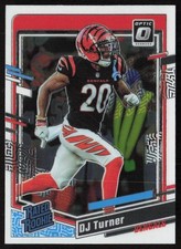 2023 Donruss Optic DJ Turner #220 Rookie Cincinnati Bengals