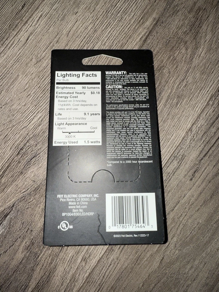 6 Pack Feit 10-Watt Eq. Bright White T4 G4 Bi-Pin Base 12-Volt Landscape - Image 2 of 2