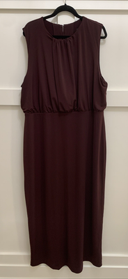 aura jersey maxi dress Banana Republic Aura Maxi Dress Size XXL Purple Jersey Sleeveless NWT $170