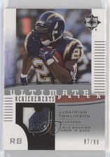 2007 Ultimate Collection Achievements 97/99 LaDainian Tomlinson Patch HOF ob4