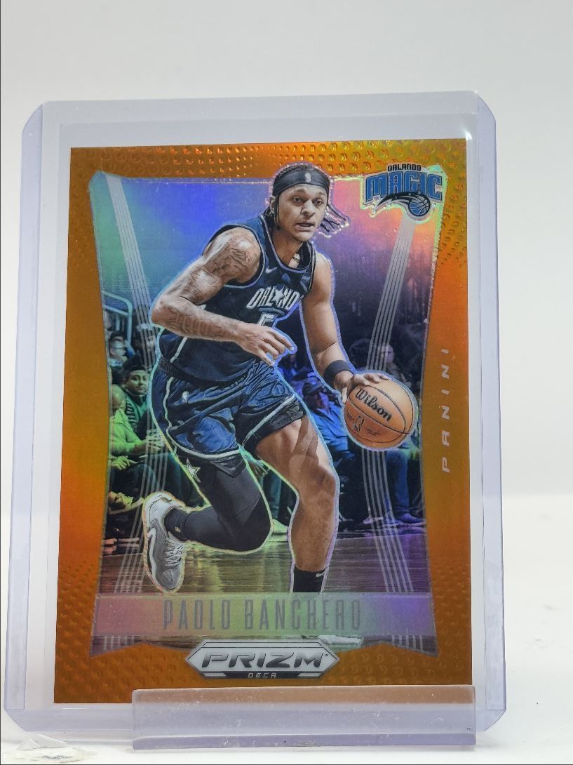 PAOLO BANCHERO 2023-24 PANINI PRIZM DECA BASKETBALL ORANGE MAGIC /49 Q3666