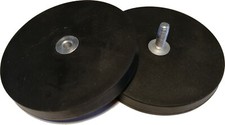 Image of Neodymium Rubber Coated Pot Magnet 22mm 31mm 36mm 43mm 66mm 88mm M4 M5 M6