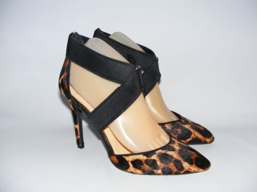 Jessica Simpson Venita 2 Women Size 9 M Leopard Cow Hair 4" Hi Heel Shoes Pumps