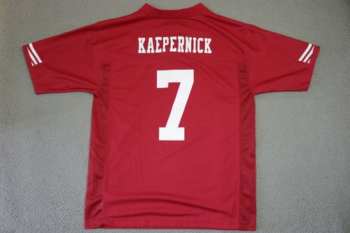 Colin Kaepernick Jersey Youth Boys's Size Large 14-16 Team Apparel NFL Red - Picture 7 of 11