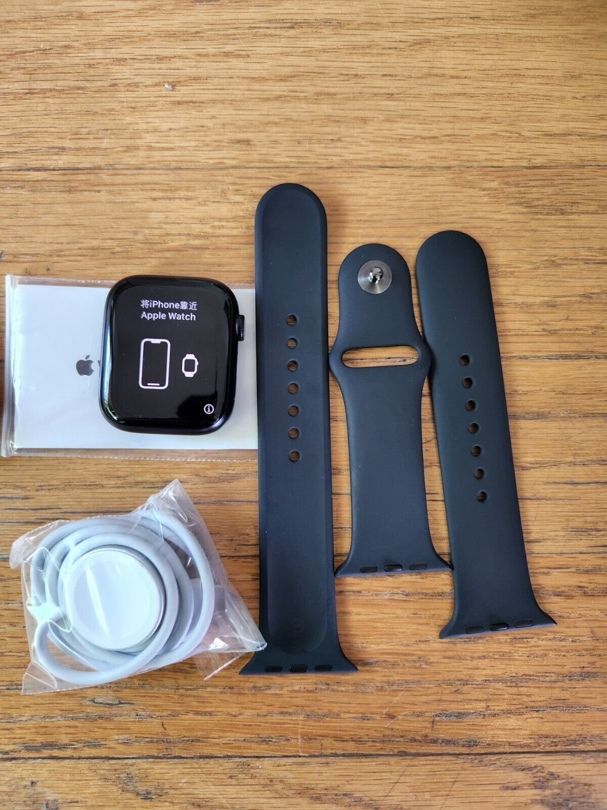 Apple Watch Series 7 (GPS) 45mm Midnight Aluminum Case with Midnight ...