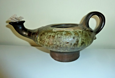 Öllampe Carstens Atelier Lava Keramik Rare 70´s design ungebraucht
