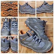 🥾 Merrell M-Chameleon 7 ACS   Grey And Orange Waterproof Hiking Boots - Size 7