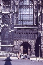 Vintage 35MM Photograph Slide Commercial West Minster Abbey Entrance 1963