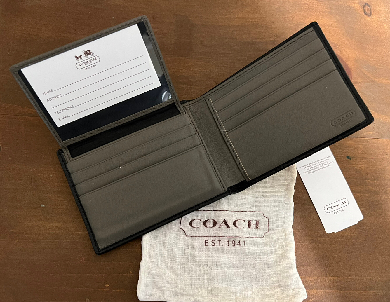 Coach Heritage Men’s Leather Passcase ID Wallet F74388 eBay