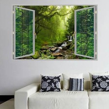 Tropical Forest Trees Wall Decal Sticker Mural Poster Print Art Home Decor
