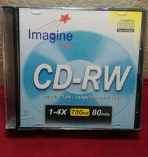 Imagine Plus CD-RW 1-4x 700 MB 80 min - 10 pack - NEW 