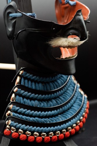 Iron Menpo Samurai Armor Mask Japanese Vintage Made in Japan - Bild 8 von 14