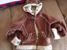 Arizona Brown Faux Suede Girls Jacket M 5/6 