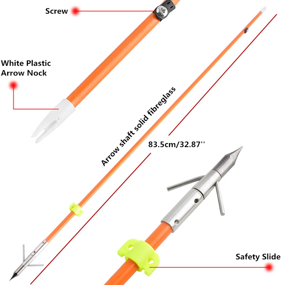 Archery Compound Bow Fishing Set 30-55lbs Bowfishing Reel Shooting Hunting RH LH - Image 2 of 4