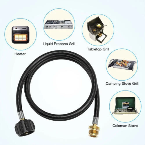 Propan Adapter Schlauch LP Tank 1lb auf 20lb Konverter QCC1 für Mr. Heater Big Buddy - Bild 15 von 39