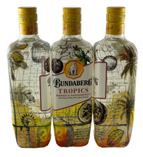 3 x Bundaberg Rum Tropics Mango Passionfruit Yellow 2017 Completes The Picture