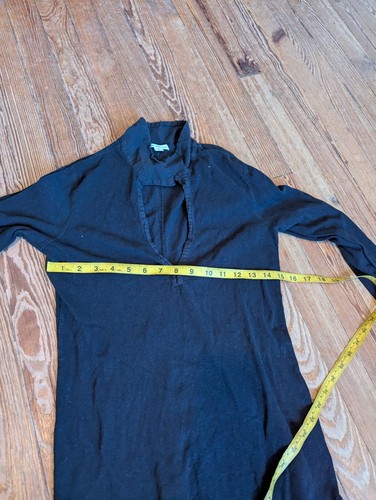 Polo donna manica lunga James Perse taglia 3 nera maglia cotone - Foto 5 di 13