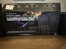 Nakamichi Shockwafe Ultra 9.2.4Ch 1300W Soundbar eARC  SSE Max  REAR STANDS