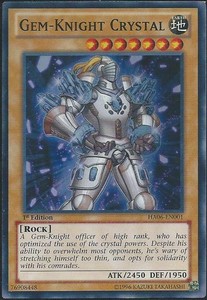 Gem-Knight Crystal - HA06-EN001 - Super Rare - 1st Edition x3 - Near Mint