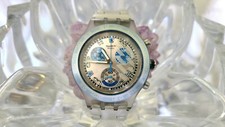 Swatch Irony Diaphane Rare Chronograph Swiss Watch 42mm Case