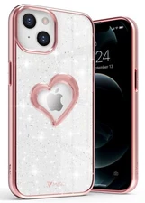 Vena [vLove] Women Girls Hybrid Heart Case for iPhone 13 / 13 Pro / 13 Pro Max