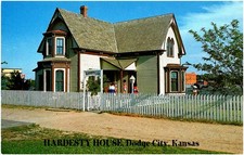 1878 Hardesty House Boot Hill Museum Dodge City Kansas 1980s Chrome Postcard