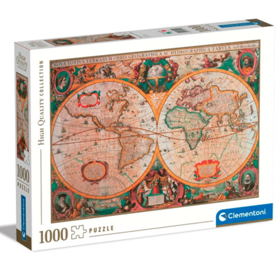 Clementoni Puzzle 1000 HIGH QUALITY Collection Alte Karte 69x50 cm Neu