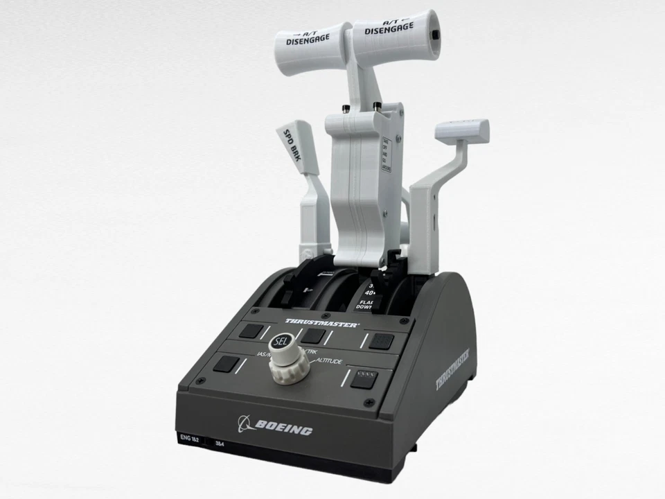 Boeing 737 Combined White Throttle Lever Addons for Thrustmaster TCA, Flightsim - Image 4 of 4