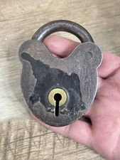 Antique Vintage Smokehouse Padlock Lock No Key
