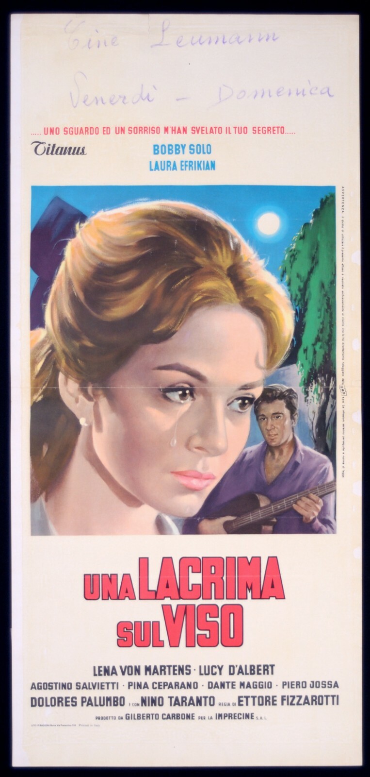 Locandina di Una lacrima sul viso (1964)
