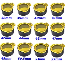 Hunting Dustproof Quick Flip Spring Up Open Cap Yellow Scope Lens Cover 38-57MM
