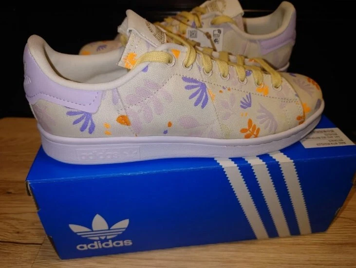 Scarpe da donna Adidas Stan Smith UK 6 Cloud bianco bianco sporco tinta viola GY1072