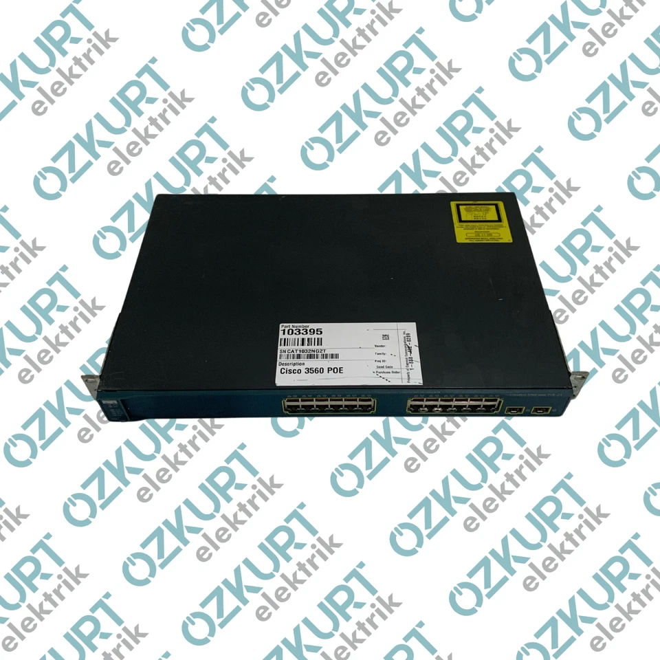 CISCO WS-C3560-24PS-S 24 PORT POE SWITCH 2 SFP UPLINK Cisco Catalyst Switch - Image 2 of 4