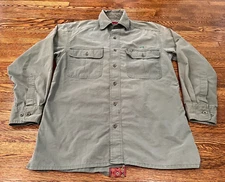 Piragis Shirt Men S Green Boundary Waters Camp Shirt Pockets Outdoor Hiking 90s