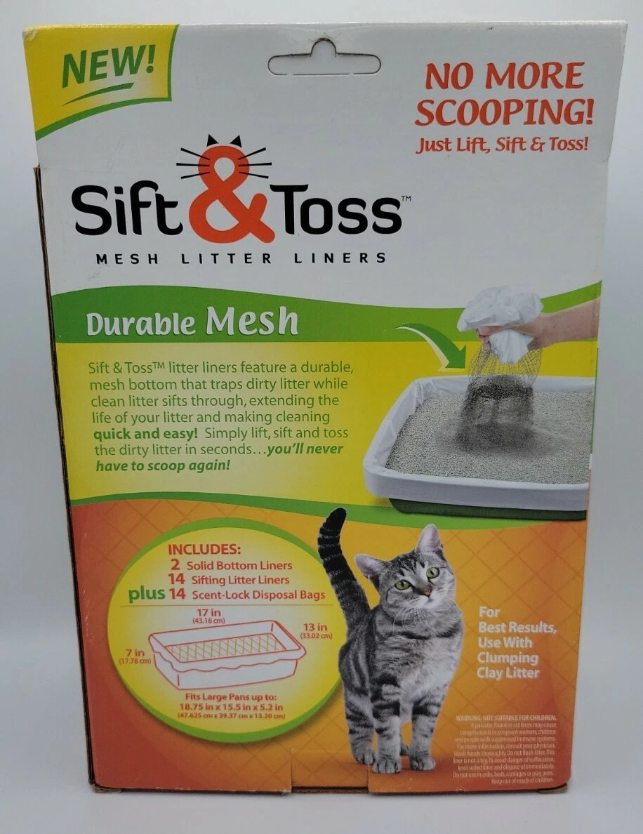 Mesh litter top box liners
