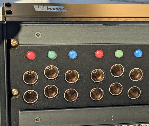 RGB Video Patchbay ADC CV-8-N w/ 75 Ohm BNC / COAX on Rear, video networking - Picture 5 of 11
